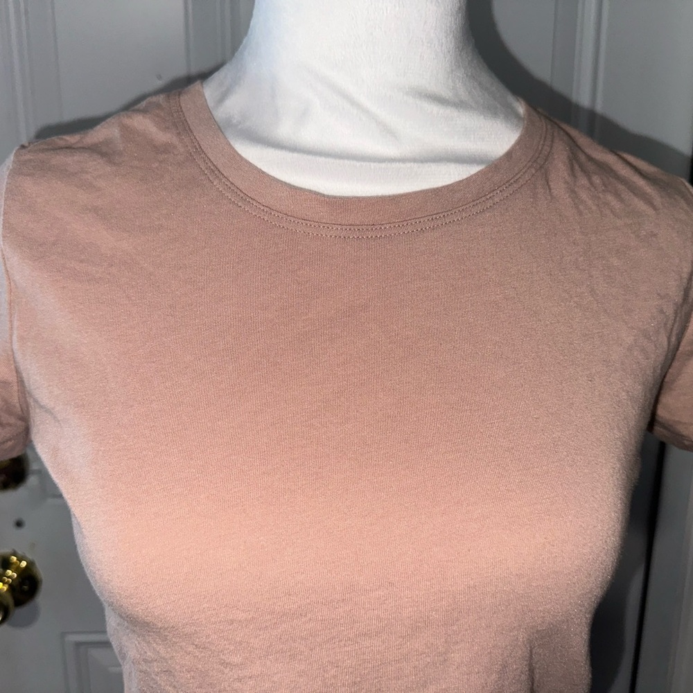 Banana Republic Pink Fitted Short Sleeve T-Shirt